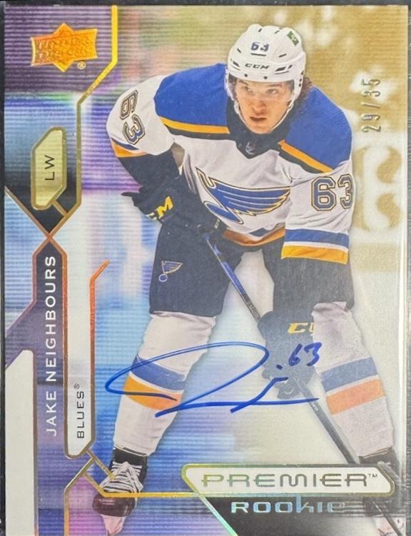 Jake Neighbours [Gold Autograph] #128