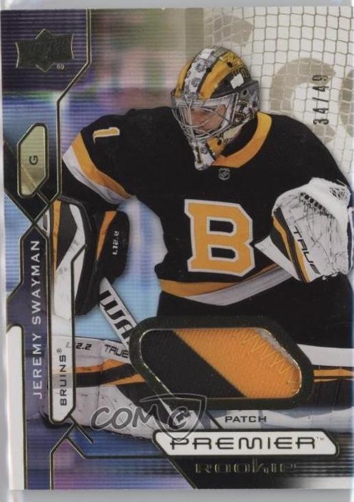 Jeremy Swayman [Premium Memorabilia Patch Jersey] #107