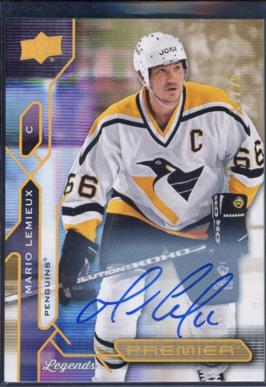 Mario Lemieux [Gold Autograph] #99