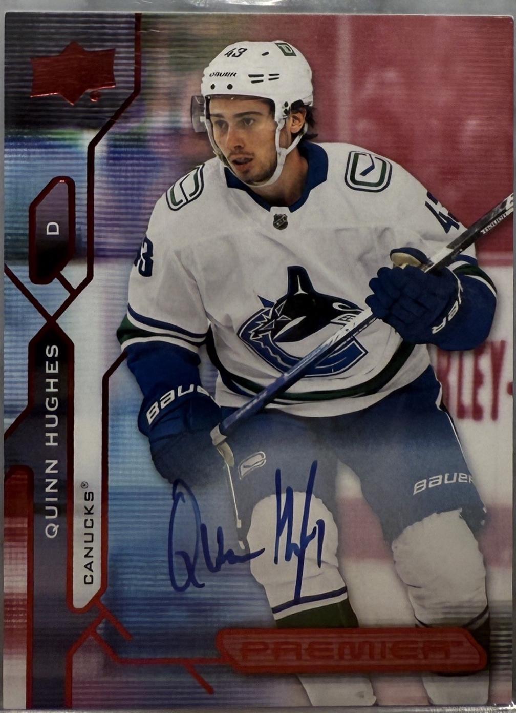 Quinn Hughes [Autograph] #2