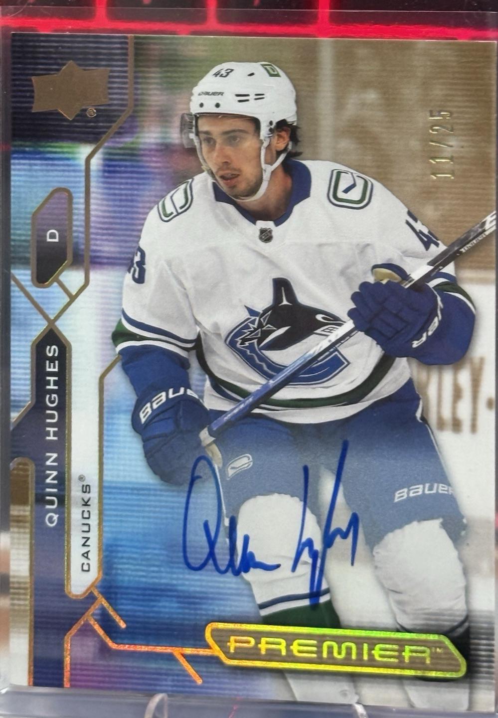 Quinn Hughes [Gold Autograph] #2