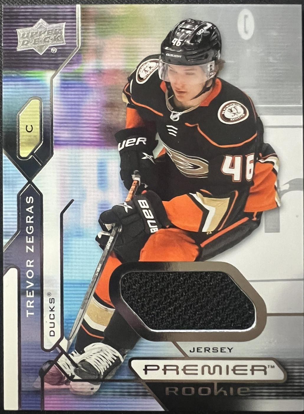Trevor Zegras [Premium Memorabilia Patch Jersey] #101