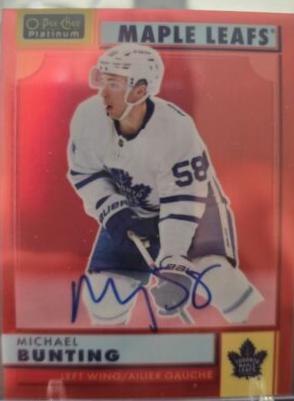 Michael Bunting [Autograph] #R-4