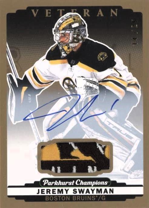 Jeremy Swayman [Memorabilia Patch] #233