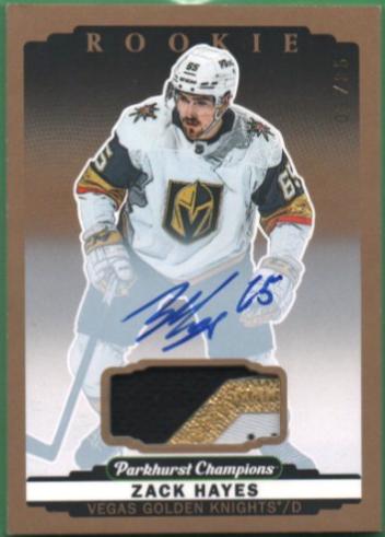 Zack Hayes [Memorabilia Patch] #272