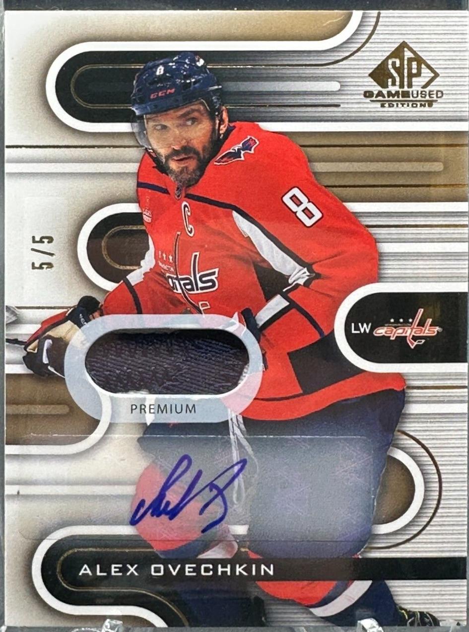 Alex Ovechkin [Gold Autograph Premium Memorabilia] #80