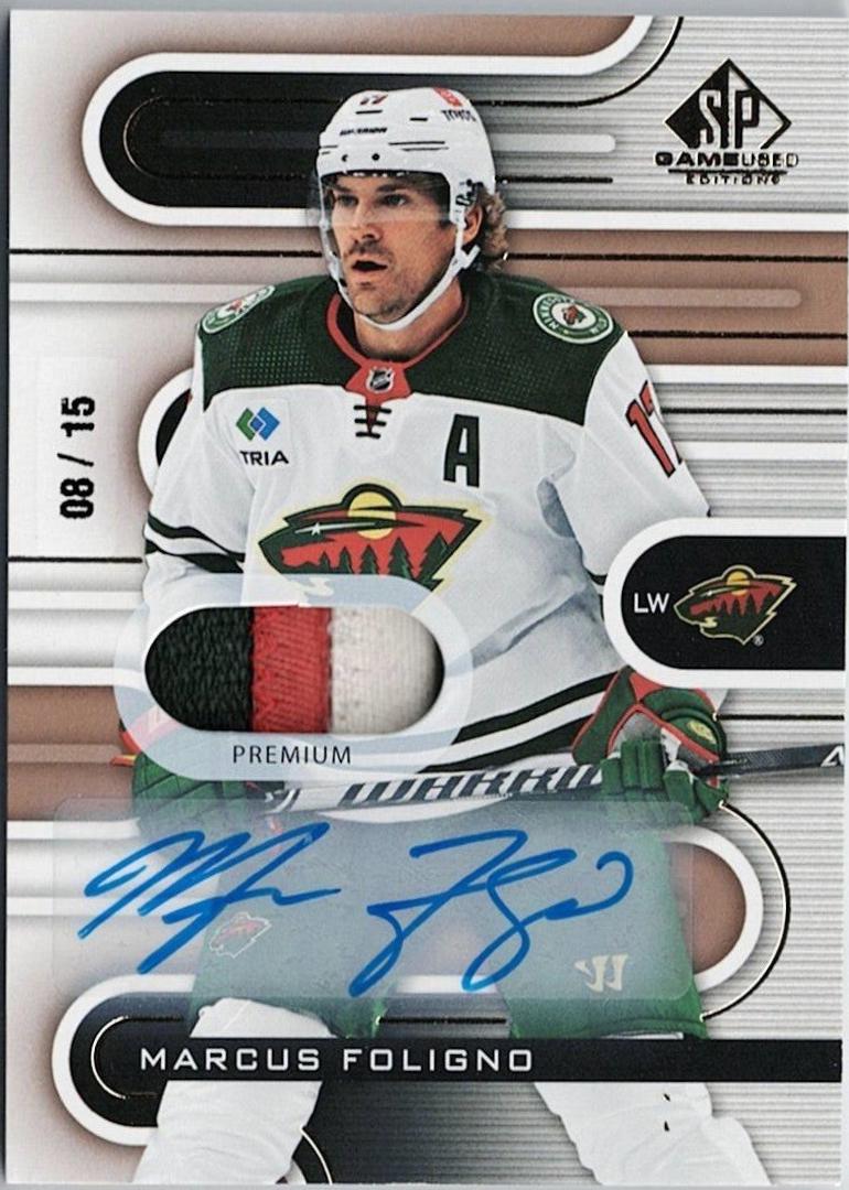 Marcus Foligno [Gold Autograph Premium Memorabilia] #112
