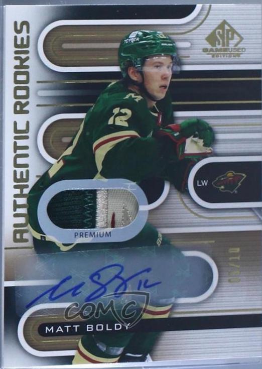 Matt Boldy [Gold Autograph Premium Memorabilia] #168