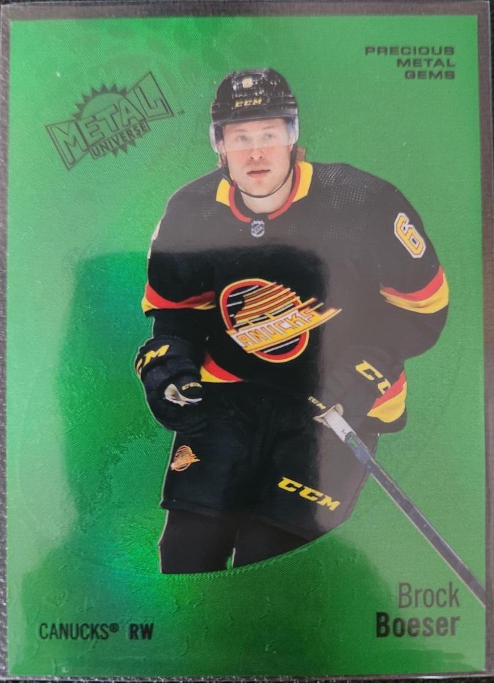 Brock Boeser [Precious Metal Gems Green] #97