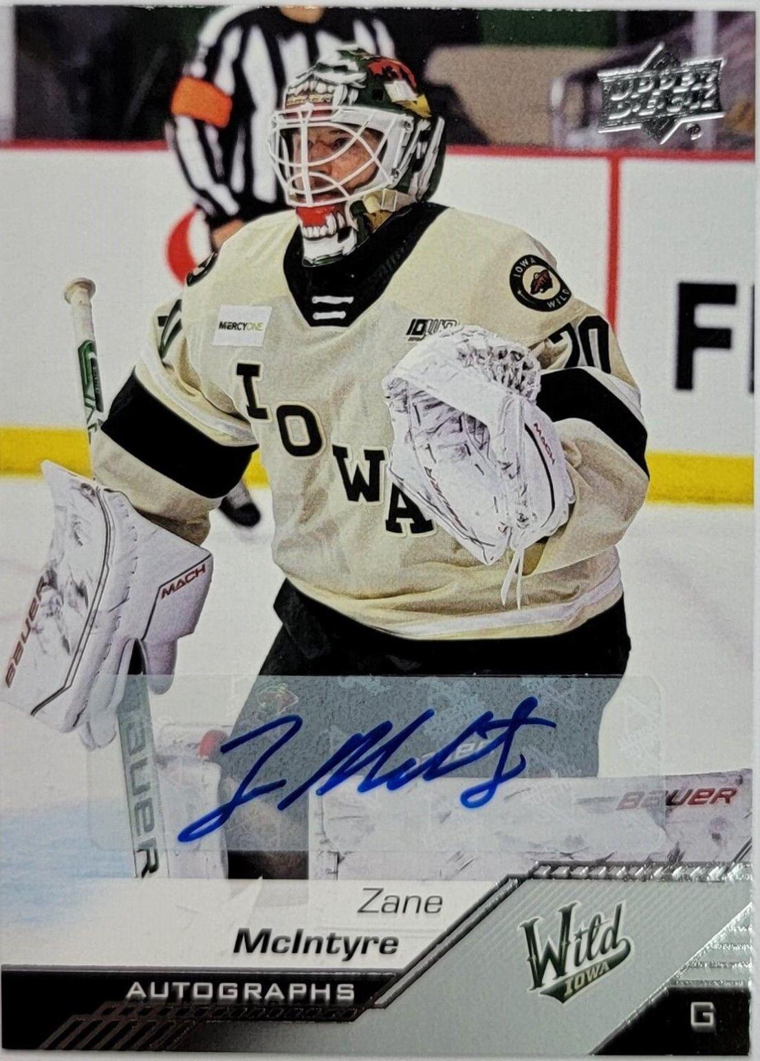 Zane Mcintyre [Autograph] #54