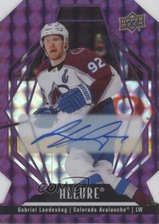 Gabriel Landeskog [Purple Diamond Autograph Die Cut] #27
