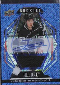 Jordan Spence [Blue Line Autograph Jersey] #109