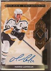 Mario Lemieux [Pure Black Autograph] #BDB-ML