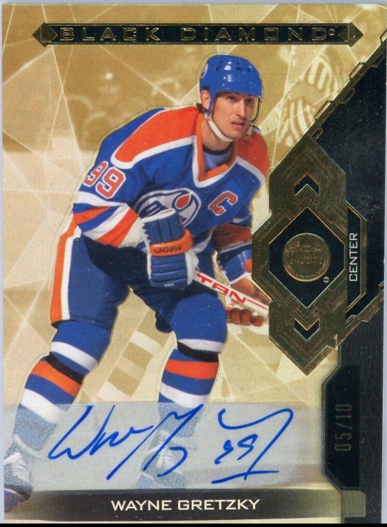 Wayne Gretzky [Pure Black Autograph] #BDB-WG