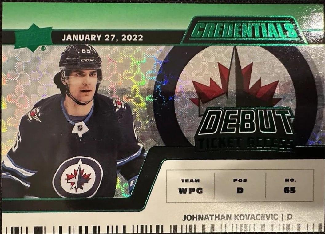 Johnathan Kovacevic [Green Horizontal Debut Ticket Access] #135
