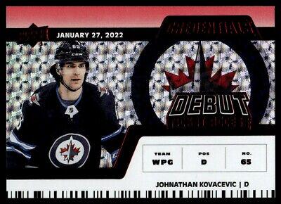 Johnathan Kovacevic [Red Horizontal Debut Ticket Access] #135