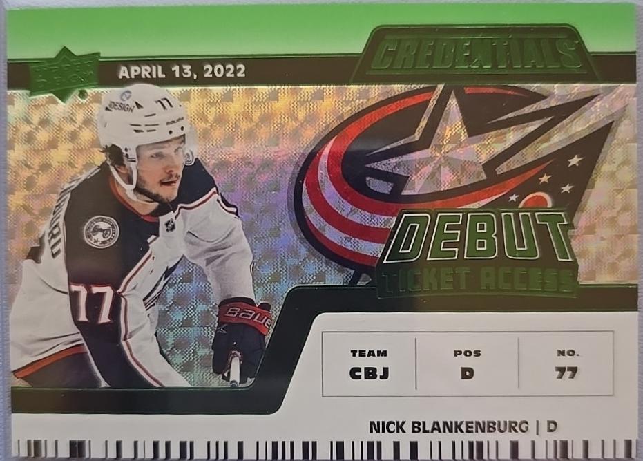 Nick Blankenburg [Green Horizontal Debut Ticket Access] #119