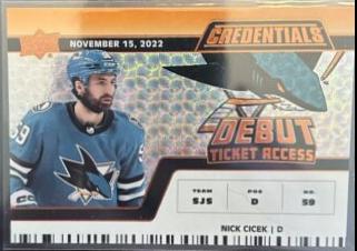 Nick Cicek [Orange Horizontal Debut Ticket Access] #132