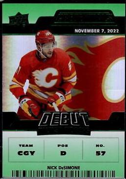 Nick DeSimone [Green Horizontal Debut Ticket Access] #144