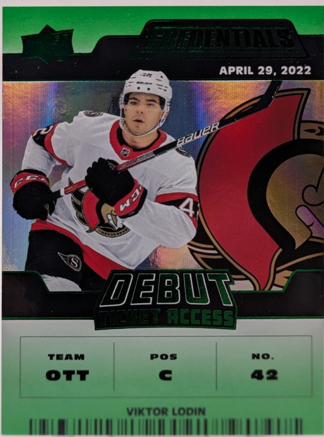 Viktor Lodin [Green Horizontal Debut Ticket Access] #137