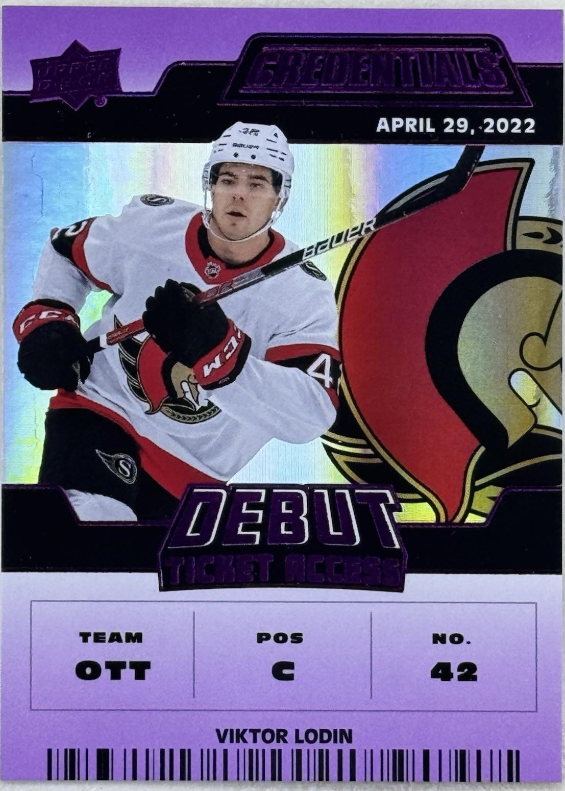 Viktor Lodin [Purple Horizontal Debut Ticket Access] #137