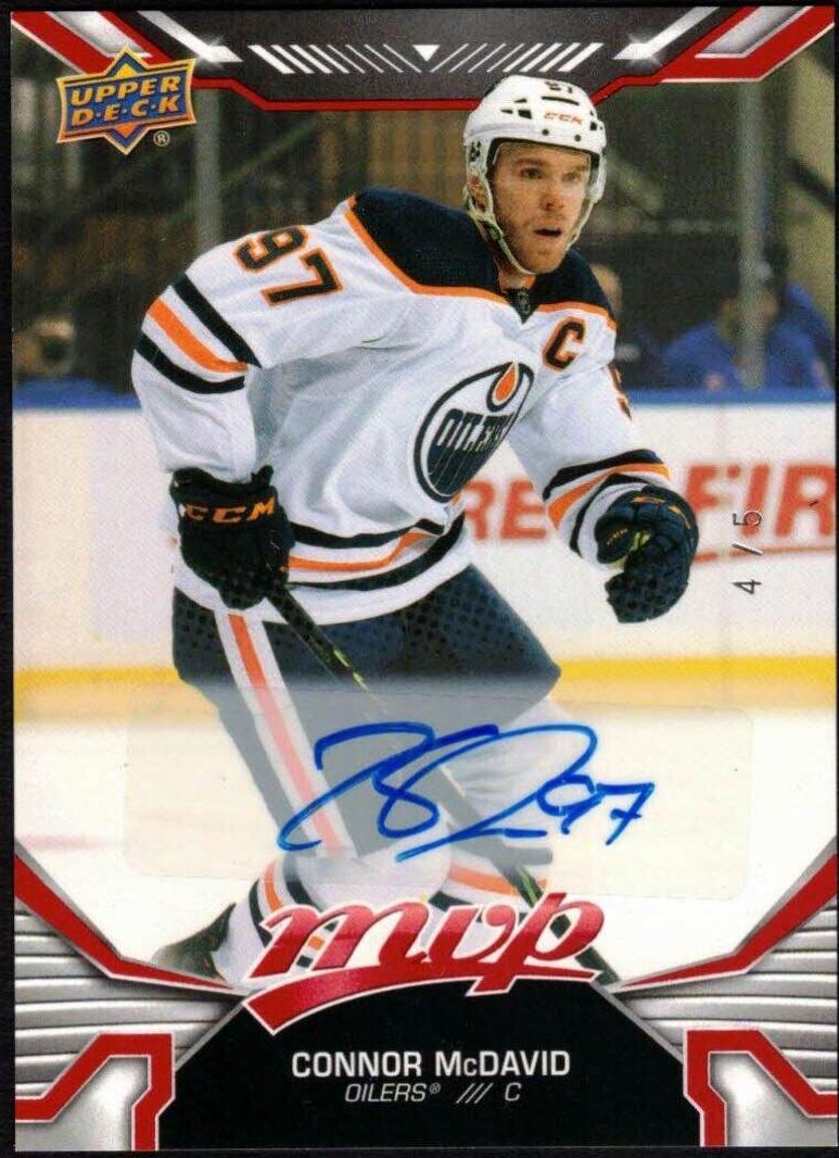 Connor McDavid [Red Autograph] #220