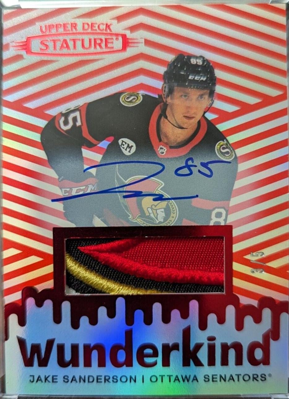 Jake Sanderson [Autograph Patch Red] #W-47