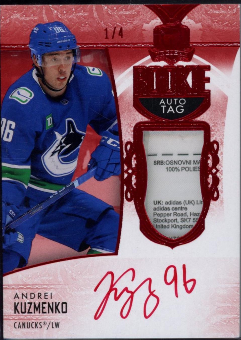 Andrei Kuzmenko [Red Foil Tag Autograph] #128