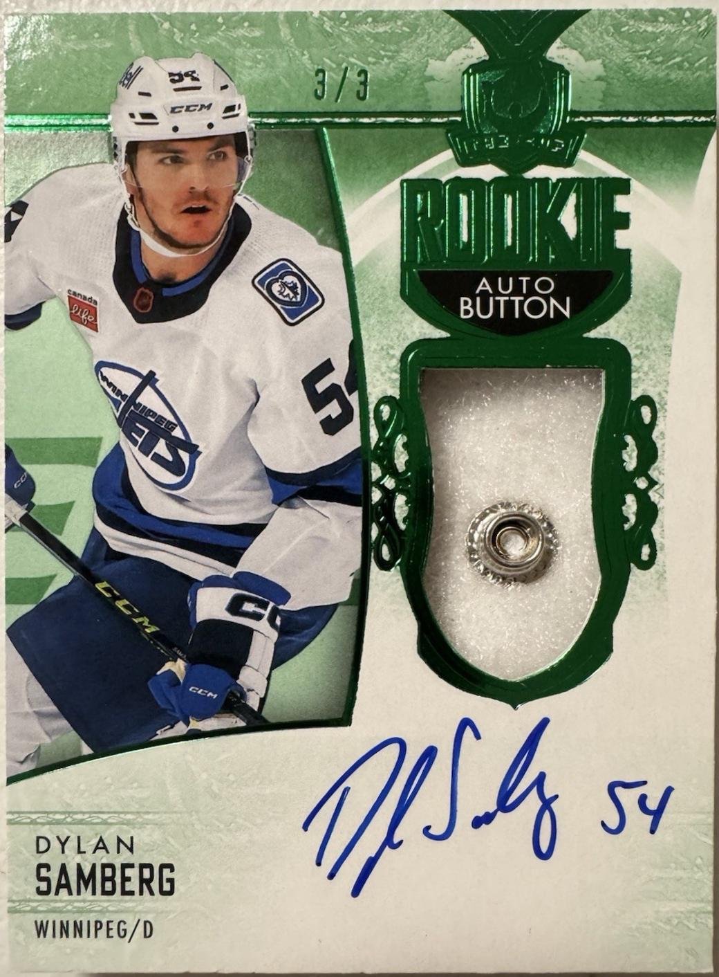 Dylan Samberg [Green Foil Button Autograph] #115