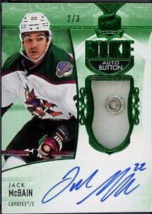 Jack McBain [Green Foil Button Autograph] #120
