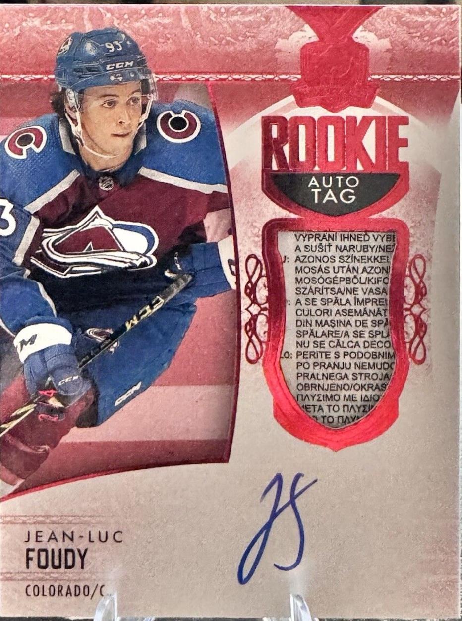 Jean-Luc Foudy [Red Foil Tag Autograph] #187