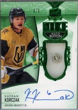Kaedan Korczak [Green Foil Button Autograph] #102