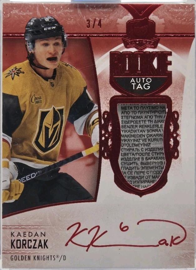 Kaedan Korczak [Red Foil Tag Autograph] #102