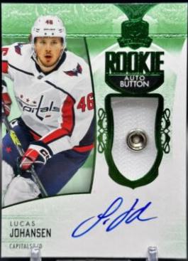 Lucas Johansen [Green Foil Button Autograph] #183