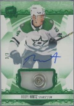 Roope Hintz [Green Foil Button Autograph] #34