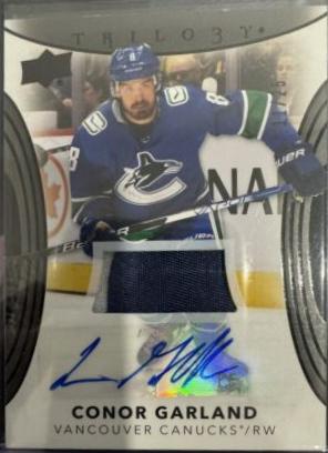 Conor Garland [Black Foil Patch Autograph] #5