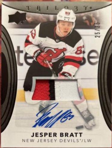 Jesper Bratt [Black Foil Patch Autograph] #13