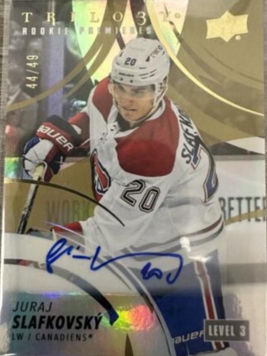 Juraj Slafkovsky [Gold Autograph ] #196