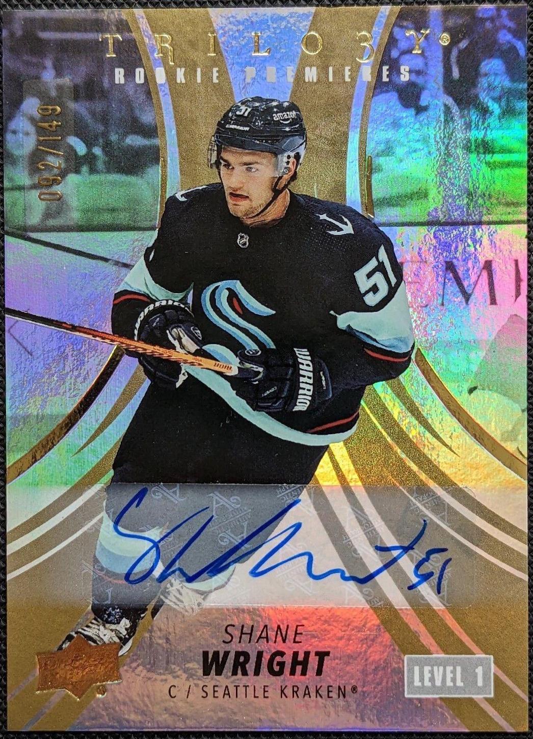 Shane Wright [Gold Autograph ] #147