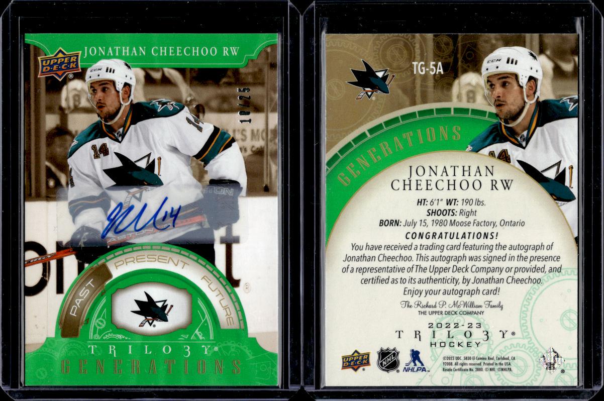 Jonathan Cheechoo [Autograph] #TG-5A