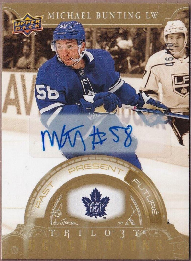 Michael Bunting [Gold Autograph] #TG-3C