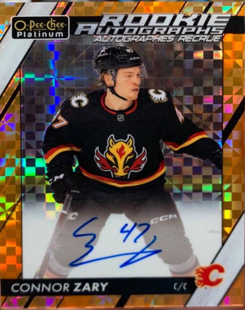 Connor Zary [Orange Checkers] #R-CZ