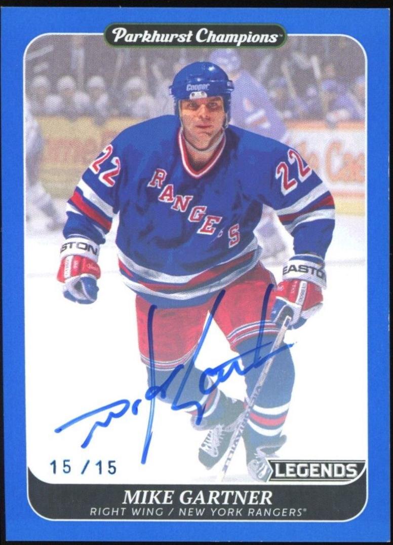Mike Gartner [Autograph Blue] #270