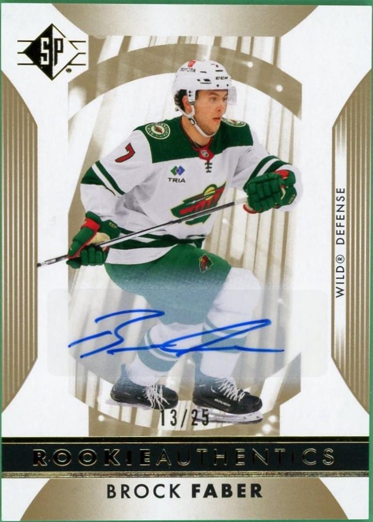 Brock Faber [Gold Signature] #128