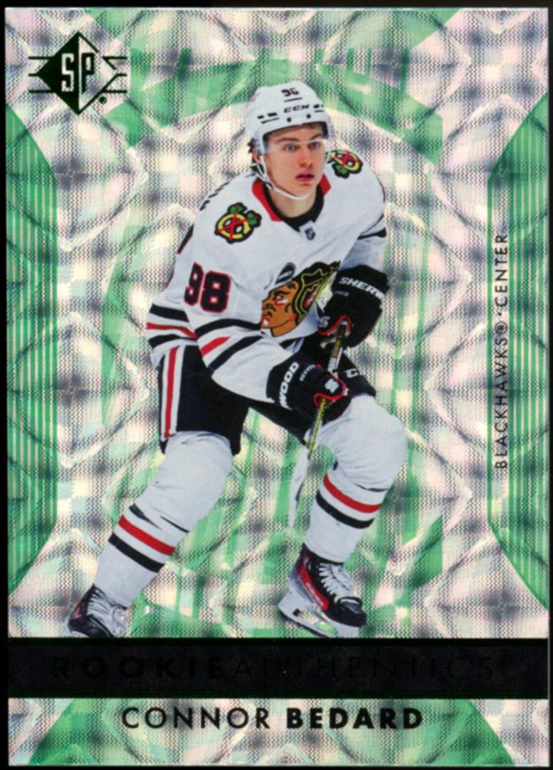 Connor Bedard [Green Tint Patterned Foilboard] #101