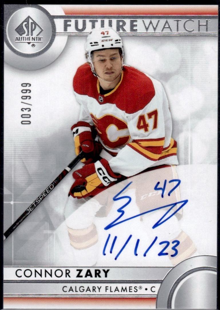 Connor Zary [Mystery Black Autograph] #156