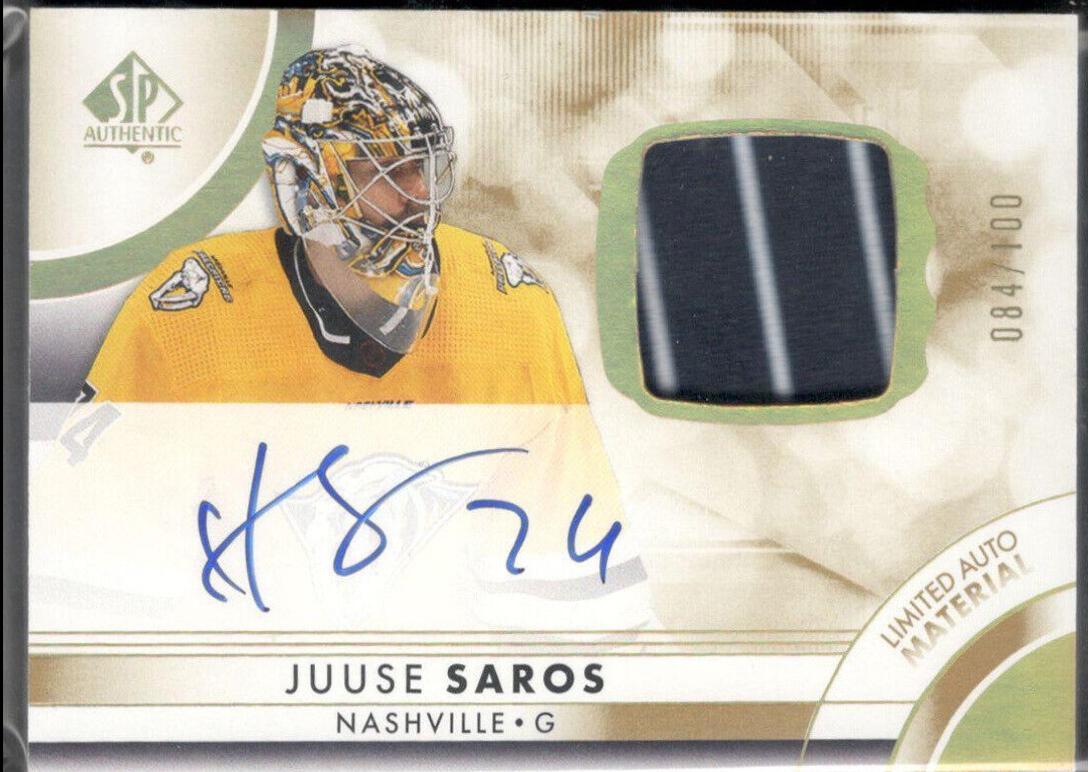 Juuse Saros [Limited Auto Patch] #70
