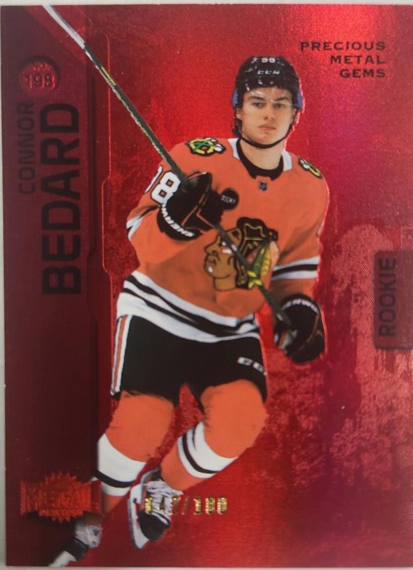 Connor Bedard [Red Precious Metal Gems] #198