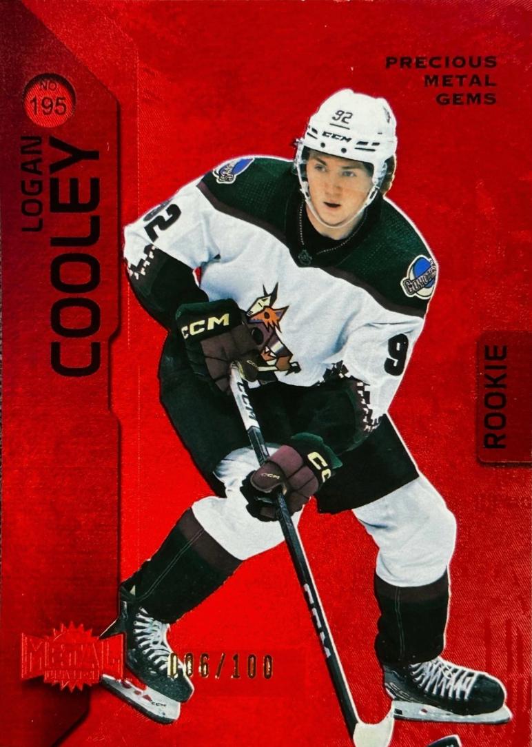 Logan Cooley [Red Precious Metal Gems] #195