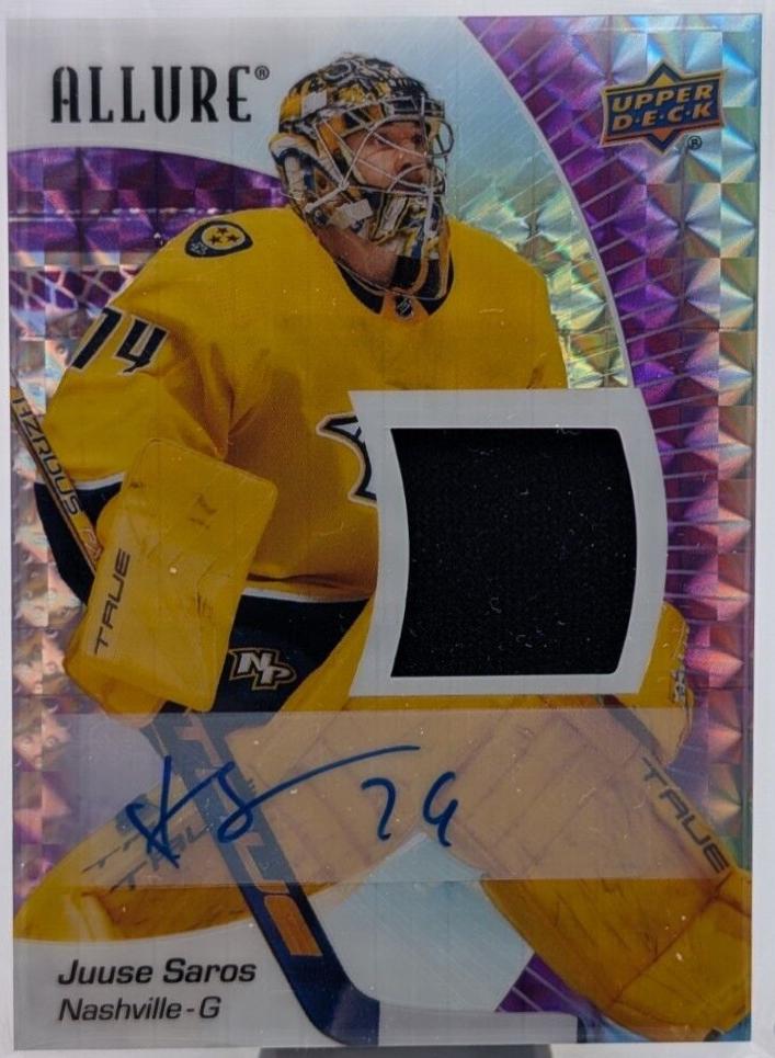 Juuse Saros [Purple Diamond Autograph] #78